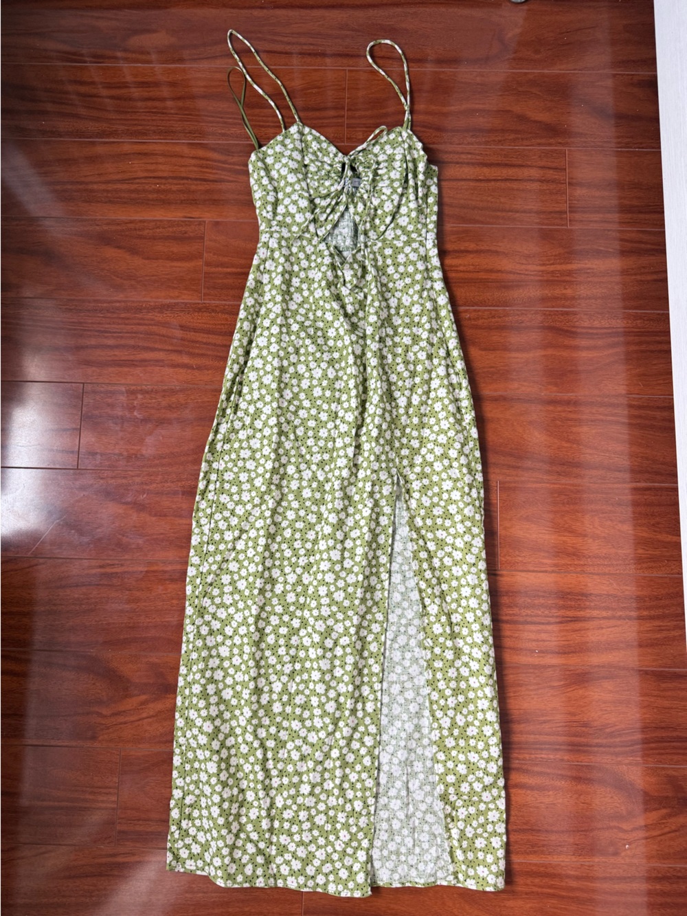 Zara flower linen dress